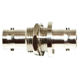 Conector BNC Mamă 50Ω 65-165°C x2 | Electronic-mag.ro | Componente Electronice
