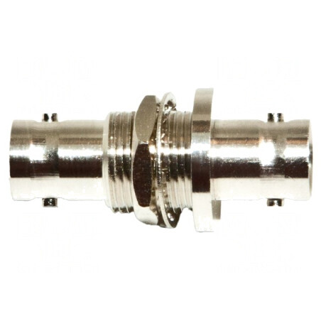 Conector BNC Mamă 50Ω 65-165°C x2 | Electronic-mag.ro | Componente Electronice