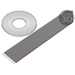 Cablu bandă 1,27mm 12x28AWG neecranat PVC | Electronic-mag.ro | Componente Electronice