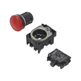 Lumină de control LED 22mm IP67 24VAC