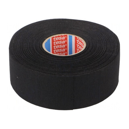 Bandă Textilă Auto Neagră 38mm x 25m | Electronic-mag.ro | Componente Electronice