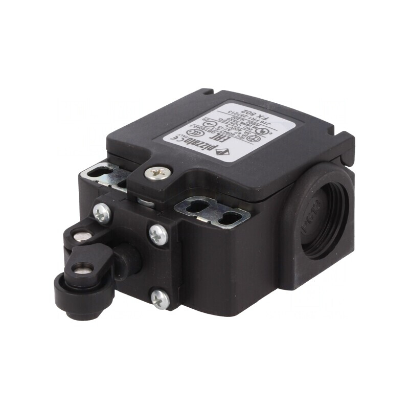 Limitator de Cursă cu Rola din Plastic Ø14mm 10A | Electronic-mag.ro | Componente Electronice