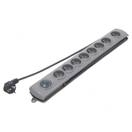Prelungitor cu 8 Prize și Protecție la Supratensiune 10A | Electronic-mag.ro | Componente Electronice