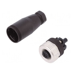 Mufă M12 5 Pin DeviceNet/CANopen IP67 pe Cablu | Electronic-mag.ro | Componente Electronice
