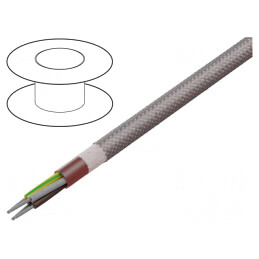 Cablu Silicagel 4G2,5mm2 Maro-Roșu 60-180°C