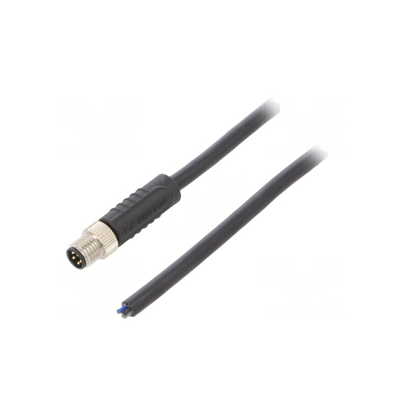 Conector M8 Tată 5PIN Drept Cu Cablu 3A 30V | Electronic-mag.ro | Componente Electronice