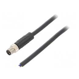 Conector M8 Tată 5PIN Drept Cu Cablu 3A 30V | Electronic-mag.ro | Componente Electronice
