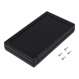 Carcasă Universală TEKBOX ABS Neagră 94x160x25mm | Electronic-mag.ro | Componente Electronice