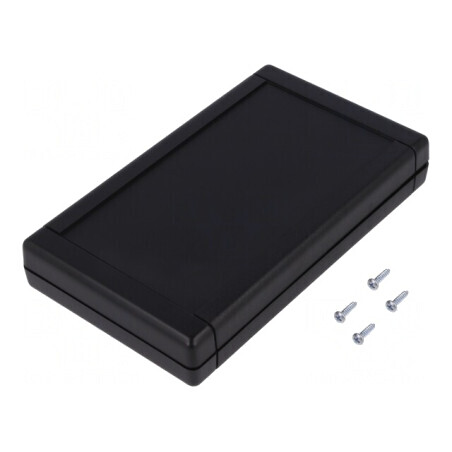 Carcasă Universală TEKBOX ABS Neagră 94x160x25mm | Electronic-mag.ro | Componente Electronice