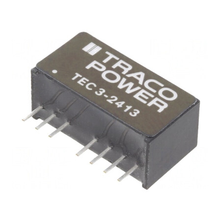 Convertor DC/DC 3W 18-36V la 15V 200mA SIP8 | Electronic-mag.ro | Componente Electronice