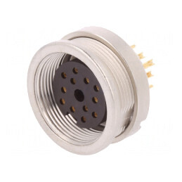 Conector M16 Soclu Mamă 12 PIN 3A 60V IP40 | Electronic-mag.ro | Componente Electronice