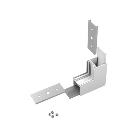 Conector Alb 270° LINEA20 Aluminiu Policarbonat | Electronic-mag.ro | Componente Electronice