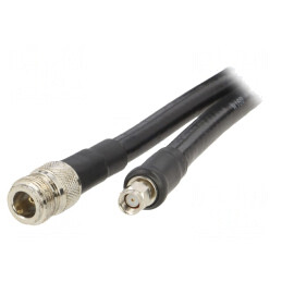 Cablu RF 50Ω 3m N Femelă - RP-SMA Masculin Negru