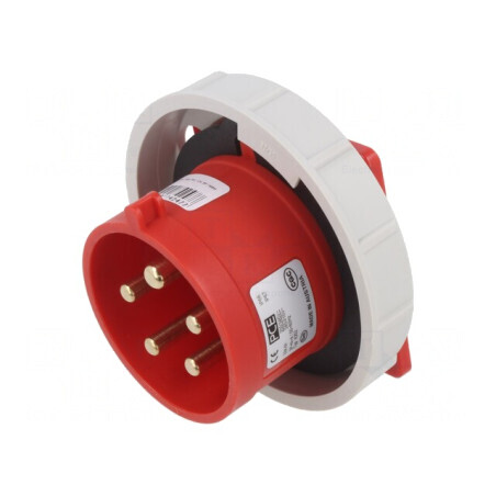 Conector Alimentare AC Trifazat 32A 400V IP67 Soclu Tată | Electronic-mag.ro | Componente Electronice