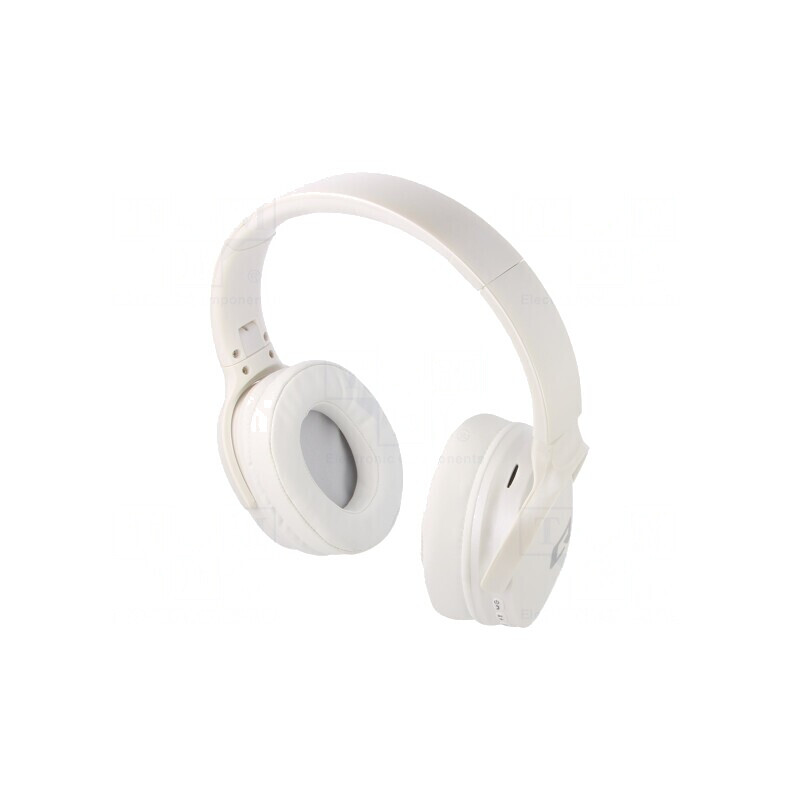 Căști fără fir cu microfon albă Jack 3,5mm USB 64Ω | Electronic-mag.ro | Componente Electronice