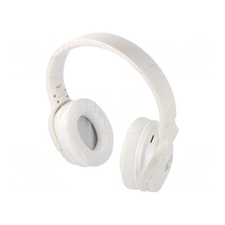 Căști fără fir cu microfon albă Jack 3,5mm USB 64Ω | Electronic-mag.ro | Componente Electronice