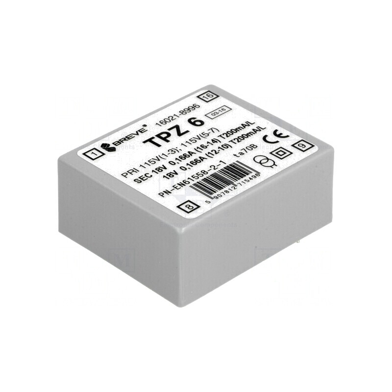 Transformator Alimentare 6VA 115/230V 18V PCB | Electronic-mag.ro | Componente Electronice