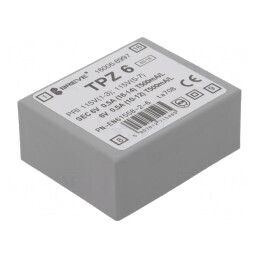 Transformator de alimentare 6VA 115/230VAC la 6V PCB IP00 | Electronic-mag.ro | Componente Electronice