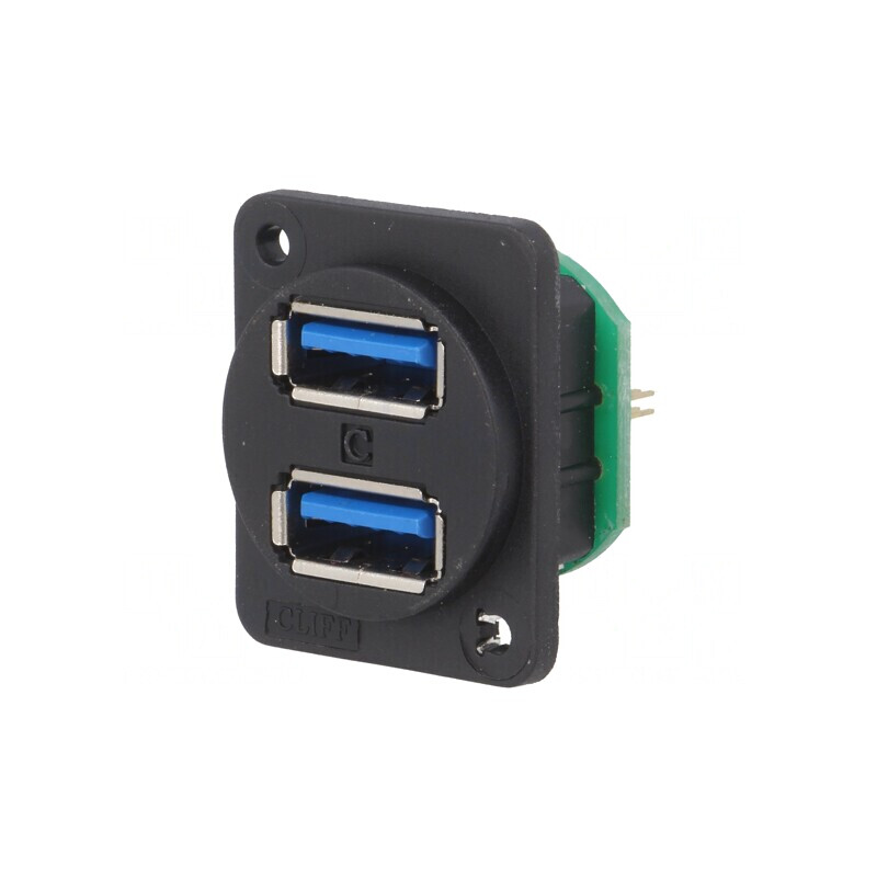 Soclu USB 3.0 A Şir Pini Duble 1,27mm CP30105X | Electronic-mag.ro | Componente Electronice