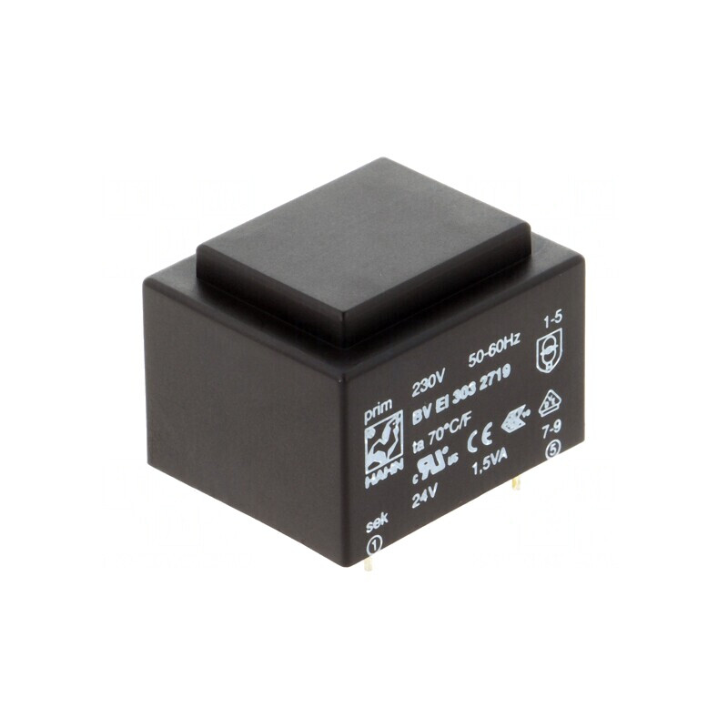 Transformator încapsulat 1,5VA 230V 24V PCB | Electronic-mag.ro | Componente Electronice