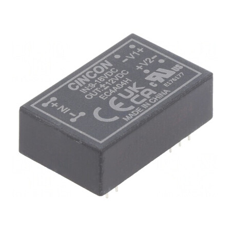 Convertor DC/DC 5/6W 9-18V la 12V/-12V EC4A04H | Electronic-mag.ro | Componente Electronice