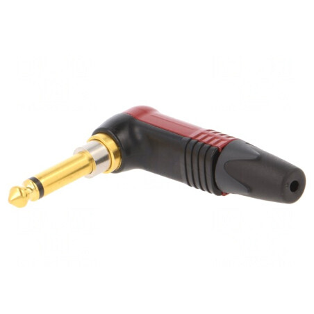 Mufă Jack 6,3mm Mono cu Întrerupător Roșu | Electronic-mag.ro | Componente Electronice