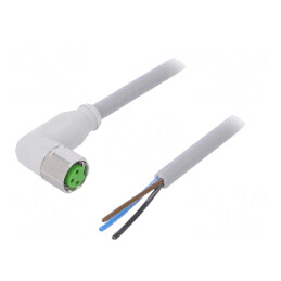 Cablu de conectare M8 3 PIN unghi 3m | Electronic-mag.ro | Componente Electronice