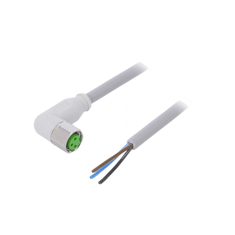 Cablu de conectare M8 3 PIN unghi 3m | Electronic-mag.ro | Componente Electronice