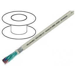 Cablu PVC gri 2x2x1,5mm2 300V CPR: Eca | Electronic-mag.ro | Componente Electronice