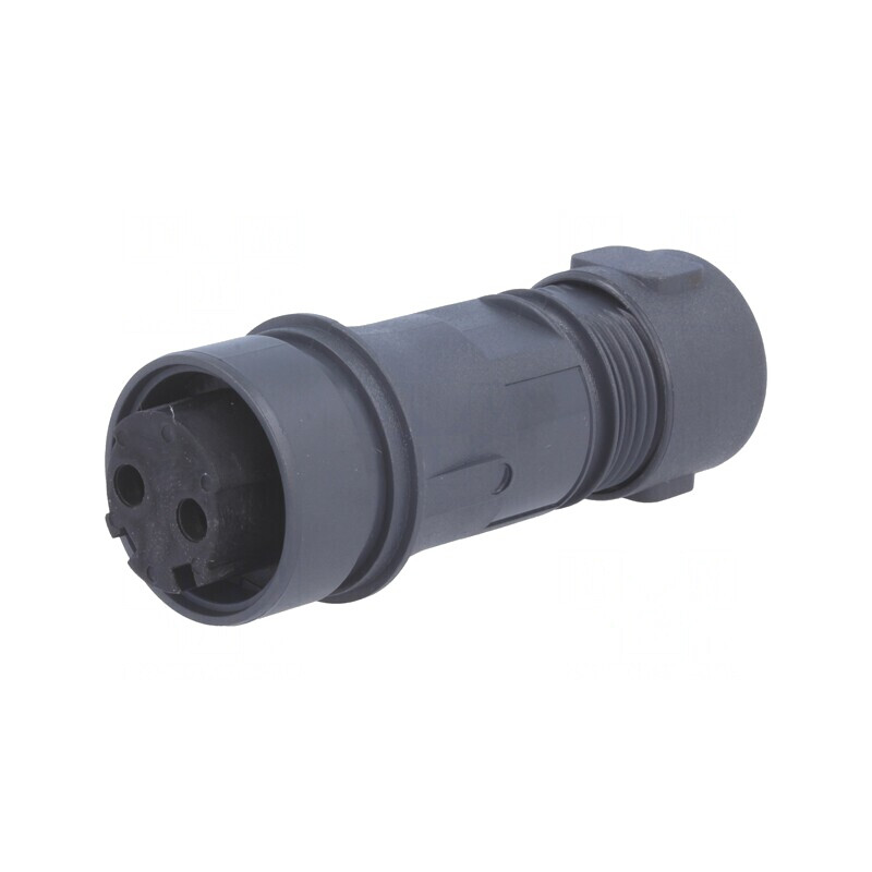 Conector Circular Mufă Mamă 2 PIN Nichelat Buccaneer 6000 | Electronic-mag.ro | Componente Electronice