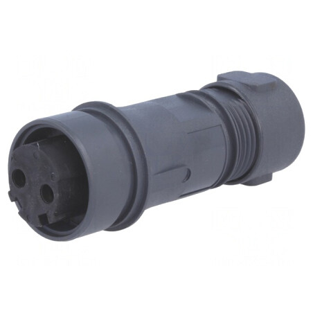 Conector Circular Mufă Mamă 2 PIN Nichelat Buccaneer 6000 | Electronic-mag.ro | Componente Electronice