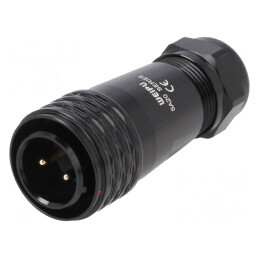 Mufă SA20 Tată 2 PIN IP67 25A 500V | Electronic-mag.ro | Componente Electronice