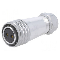 Mufă SA20 Mamă 2 PIN IP67 25A 500V pentru Cablu | Electronic-mag.ro | Componente Electronice