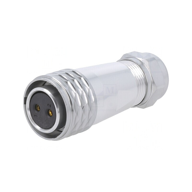Mufă SA20 Mamă 2 PIN IP67 25A 500V pentru Cablu | Electronic-mag.ro | Componente Electronice