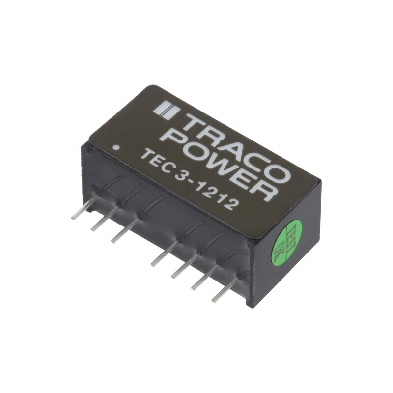 Convertor DC/DC 3W 9-18V la 12V 250mA SIP8 TEC 3-1212 | Electronic-mag.ro | Componente Electronice Convertor DC/DC 3W 9-18V la 12V 250mA SIP8 TEC 3-1212 | Electronic-mag.ro | Componente Electronice