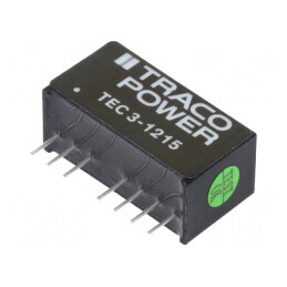 Convertor DC/DC 3W 9-18V la 24V 125mA SIP8 TEC 3-1215 | Electronic-mag.ro | Componente Electronice