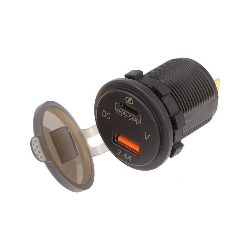Încărcător auto USB A și USB C Power Delivery | Electronic-mag.ro | Componente Electronice