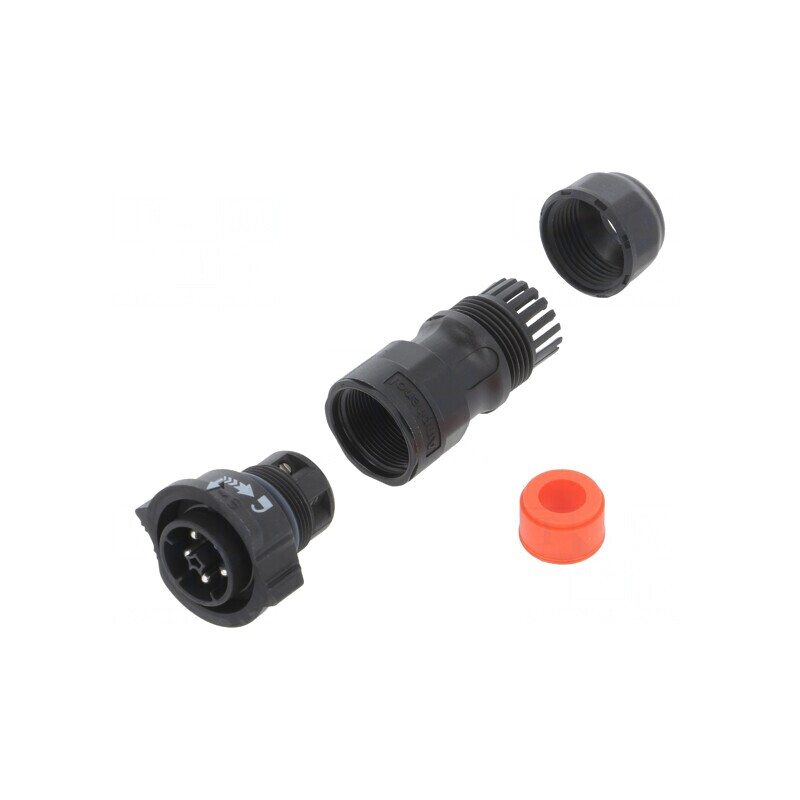 Conector circular tată 5 pini cu șurub X-Lok | Electronic-mag.ro | Componente Electronice