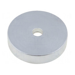 Magnet: fix | neodim | H: 7mm | 310N | Ø: 32mm | Mat.carc: oţel | GN 50.4-ND-32