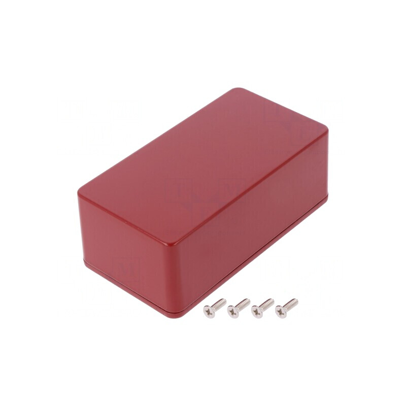 Carcasă Universală Aluminiu Roșu 1590BSRD 60x112x42mm | Electronic-mag.ro | Componente Electronice