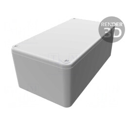 Carcasă universală aluminiu IP54 60x112x42mm | Electronic-mag.ro | Componente Electronice