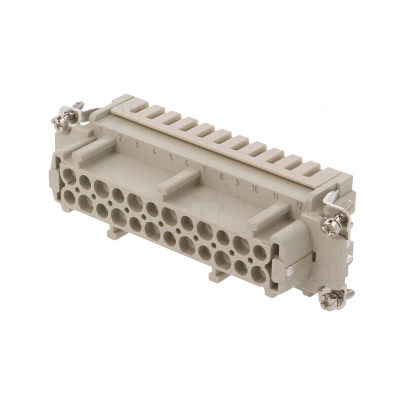 Conector HDC Inserturi Contact Mamă 24P 16A | Electronic-mag.ro | Componente Electronice