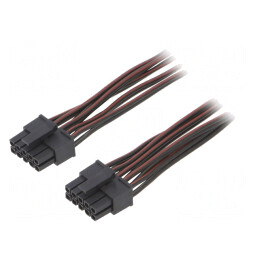 Cablu | Micro-Fit 3.0 | mamă-mamă | PIN: 10 | 0,6m | 4A | Izolaţie: PVC | KABX-10PFF-L600