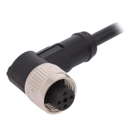 Cablu de Conectare M12 4 Pin 5m 250VAC 4A PVC | Electronic-mag.ro | Componente Electronice