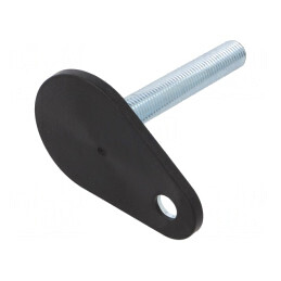 Picioruș oțel, bază 60mm, tijă 100mm, M16 | Electronic-mag.ro | Componente Electronice