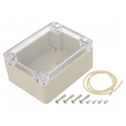 Carcasă Universală ABS Bej IP65 90x115x55mm Ritec | Electronic-mag.ro | Componente Electronice