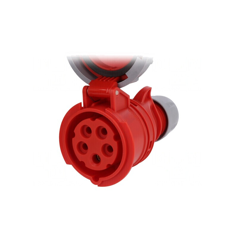 Conector alimentare AC trifazat soclu mamă 16A 400VAC IP67 | Electronic-mag.ro | Componente Electronice