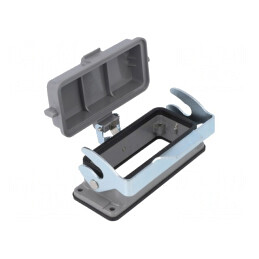 Carcasă pentru conectori HDC D16B cu clichet IP65 | Electronic-mag.ro | Componente Electronice
