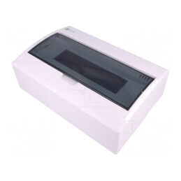 Carcasă pentru aparatură modulară IP40 albă 12 modemuri 400V | Electronic-mag.ro | Componente Electronice