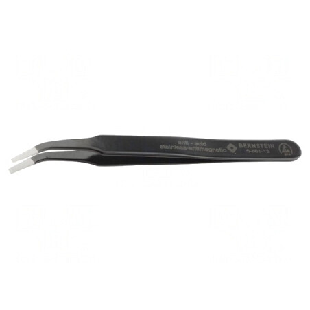 Pensetă ESD Vârf Plat 120mm | Electronic-mag.ro | Componente Electronice
